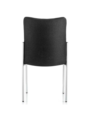 Academy Visitor Chair Black Fabric Back Without Arms BR000004