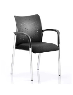Academy Visitor Chair Black With Arms BR000010
