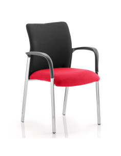 Academy Black Fabric Back Bespoke Colour Seat With Arms Bergamot Cherry KCUP0025