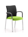 Academy Black Fabric Back Bespoke Colour Seat With Arms Myrrh Green KCUP0026
