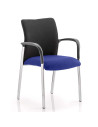 Academy Black Fabric Back Bespoke Colour Seat With Arms Stevia Blue KCUP0027