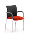 Academy Black Fabric Back Bespoke Colour Seat With Arms Tabasco Orange KCUP0028