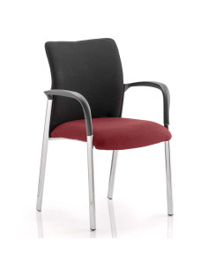 Academy Black Fabric Back Bespoke Colour Seat With Arms Ginseng Chilli KCUP0030