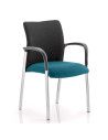 Academy Black Fabric Back Bespoke Colour Seat With Arms Maringa Teal KCUP0031