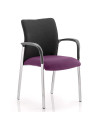 Academy Black Fabric Back Bespoke Colour Seat With Arms Tansy Purple KCUP0032