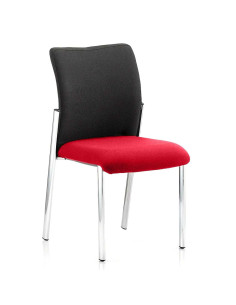 Academy Black Fabric Back Bespoke Colour Seat Without Arms Bergamot Cherry KCUP0041