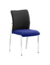 Academy Black Fabric Back Bespoke Colour Seat Without Arms Stevia Blue KCUP0043