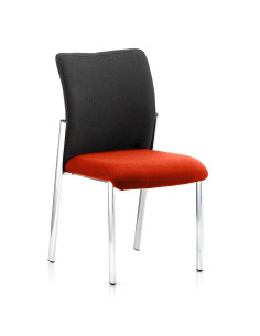 Academy Black Fabric Back Bespoke Colour Seat Without Arms Tabasco Orange KCUP0044