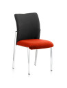 Academy Black Fabric Back Bespoke Colour Seat Without Arms Tabasco Orange KCUP0044