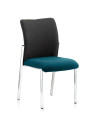 Academy Black Fabric Back Bespoke Colour Seat Without Arms Maringa Teal KCUP0047