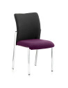 Academy Black Fabric Back Bespoke Colour Seat Without Arms Tansy Purple KCUP0048
