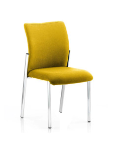 Academy Bespoke Colour Fabric Back And Seat Without Arms Senna Yellow KCUP0053