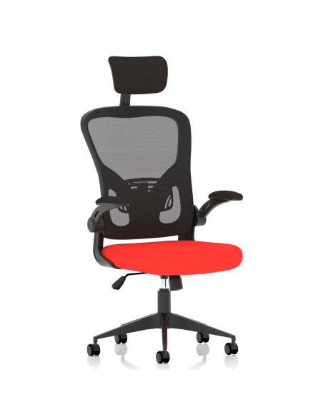 Ace Executive Bespoke Fabric Seat Bergamot Cherry Mesh Chair With Folding Arms KCUP2000 - pic 31380 | FastDaddyshop