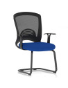 Astro Visitor Bespoke Fabric Seat Stevia Blue Mesh Chair KCUP2013