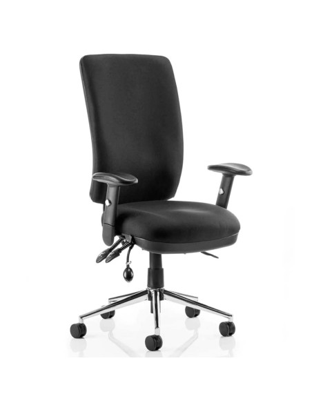 Chiro High Back Task Operators Chair Black With Height Adjustable KC0001 - pic 31488 | FastDaddyshop