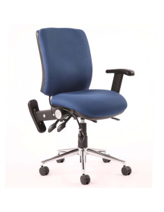 Chiro Medium Back Task Operators Chair Blue With Height Adjustable KC0004