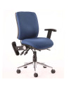 Chiro Medium Back Task Operators Chair Blue With Height Adjustable KC0004