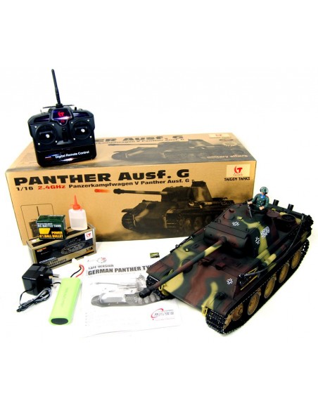 Taigen Panther G Hand Painted Electric Radio Controlled 1:16 Tank - Metal Upgrade - photo02 - pic 3170 | FastDaddyshop