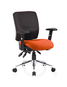 Chiro Medium Back Bespoke Colour Seat Tabasco Orange KCUP0124