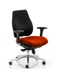 Chiro Plus Bespoke Colour Seat Office Chair Tabasco Orange KCUP0156