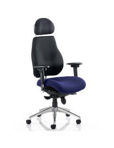 Chiro Plus Ultimate With Headrest Bespoke Colour Seat Chair Stevia Blue KCUP0163