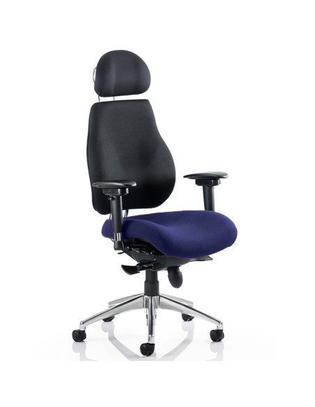 Chiro Plus Ultimate With Headrest Bespoke Colour Seat Chair Stevia Blue KCUP0163 - pic 31832 | FastDaddyshop
