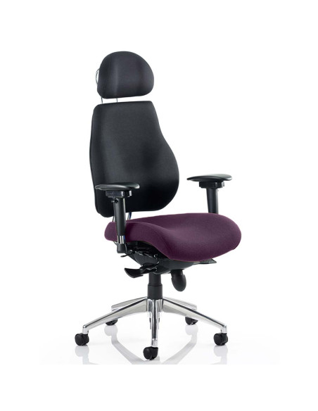 Chiro Plus Ultimate With Headrest Bespoke Colour Seat Chair Tansy Purple KCUP0168 - pic 31842 | FastDaddyshop