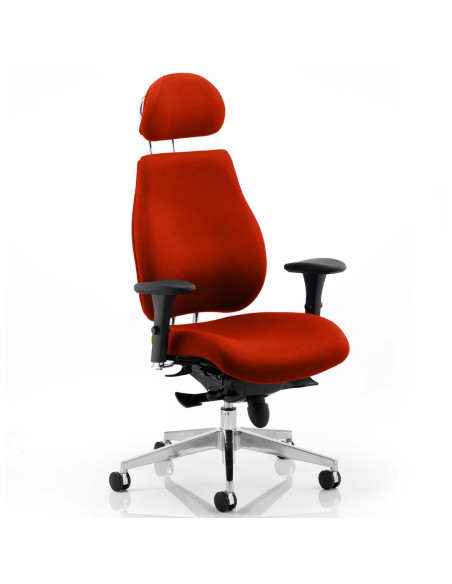Chiro Plus Ultimate With Headrest Bespoke Colour Chair Tabasco Orange KCUP0172 - pic 31850 | FastDaddyshop