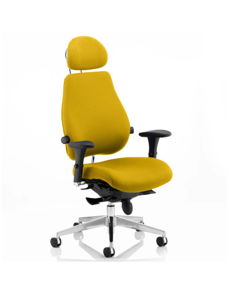 Chiro Plus Ultimate With Headrest Bespoke Colour Chair Senna Yellow KCUP0173 - pic 31852 | FastDaddyshop