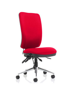 Chiro High Back Office Chair Bespoke Colour Bergamot Cherry No Arms KCUP1488
