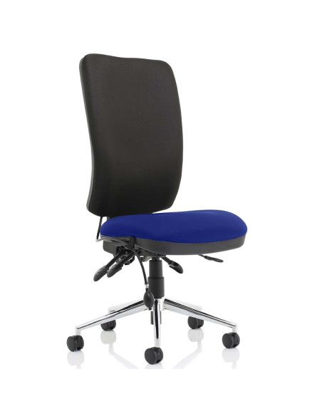 Chiro High Back Office Chair Bespoke Colour Seat Stevia Blue No Arms KCUP1490 - pic 31926 | FastDaddyshop
