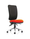Chiro High Back Office Chair Bespoke Colour Seat Tabasco Orange No Arms KCUP1493
