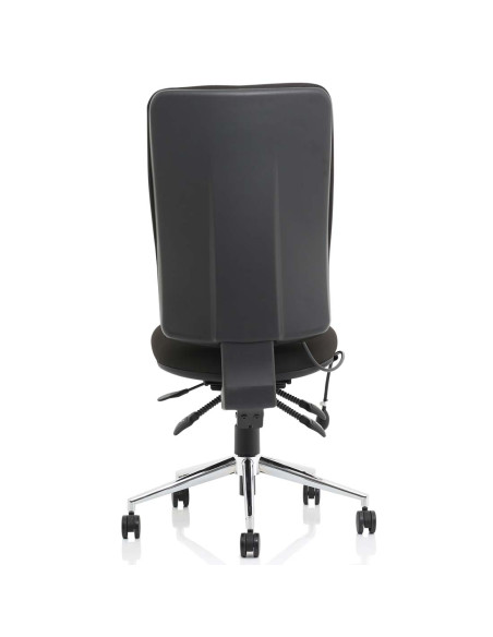 Chiro High Back Office Chair Bespoke Colour Seat Maringa Teal No Arms KCUP1496 - pic 31993 | FastDaddyshop
