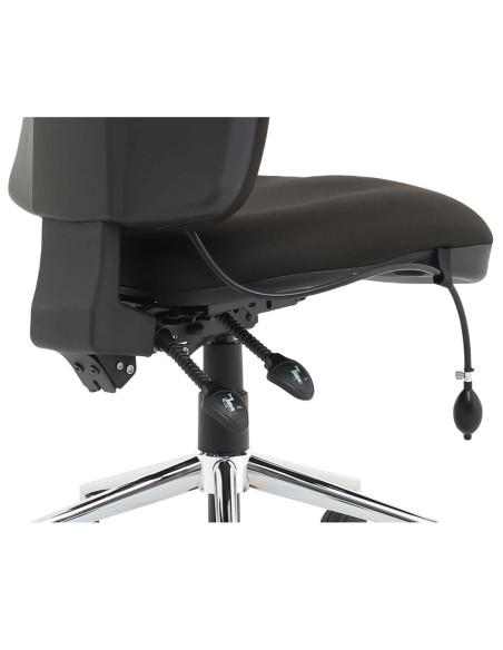 Chiro High Back Office Chair Bespoke Colour Seat Maringa Teal No Arms KCUP1496 - pic 31999 | FastDaddyshop