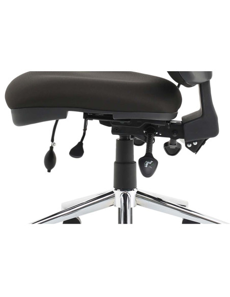 Chiro High Back Office Chair Bespoke Colour Maringa Teal No Arms KCUP1498 - pic 32022 | FastDaddyshop