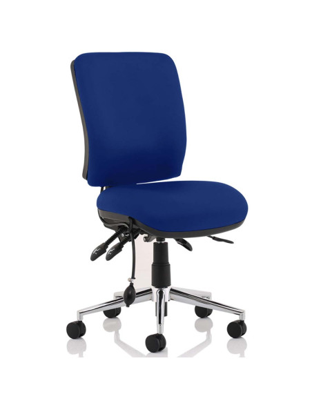 Chiro Medium Back Office Chair Bespoke Colour Stevia Blue No Arms KCUP1500 - pic 32036 | FastDaddyshop