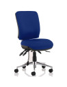 Chiro Medium Back Office Chair Bespoke Colour Stevia Blue No Arms KCUP1500