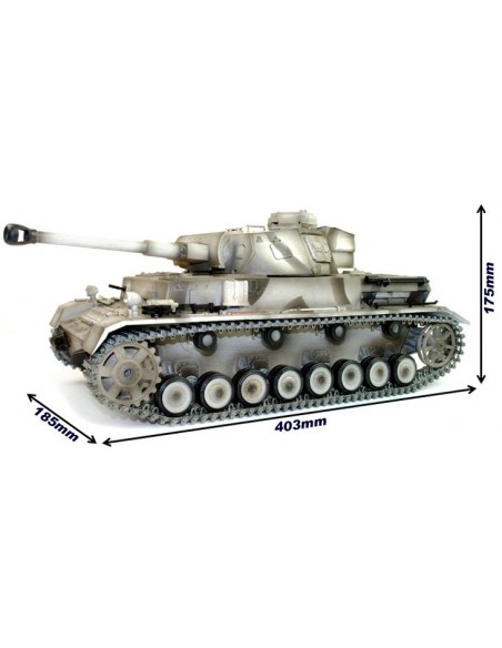 Taigen Panzer IV Hand Painted Electric Radio Controlled 1:16 Tank - Metal Upgrade - photo03 - pic 3206 | FastDaddyshop