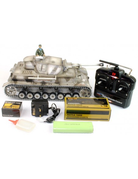 Taigen Panzer IV Hand Painted Electric Radio Controlled 1:16 Tank - Metal Upgrade - photo02 - pic 3207 | FastDaddyshop