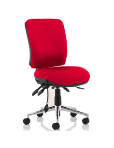 Chiro Medium Back Office Chair Bespoke Colour Bergamot Cherry No Arms KCUP1504