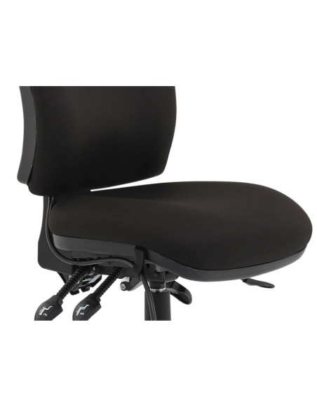 Chiro Medium Back Office Chair Bespoke Colour Senna Yellow No Arms KCUP1507 - pic 32127 | FastDaddyshop
