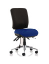 Chiro Medium Back Office Chair Bespoke Colour Seat Stevia Blue No Arms KCUP1508