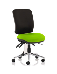 Chiro Medium Back Office Chair Bespoke Colour Seat Myrrh Green No Arms KCUP1509