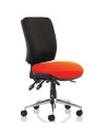Chiro Medium Back Office Chair Bespoke Colour Seat Tabasco Orange No Arms KCUP1511