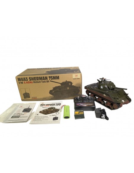 Taigen Sherman Hand Painted Electric Radio Controlled 1:16 Tank - Metal Upgrade - photo03 - pic 3224 | FastDaddyshop