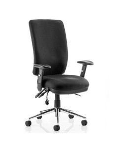 Chiro High Back Task Operators Office Chair Black With Arms OP000006