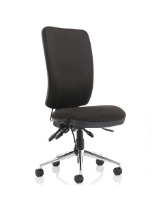 Chiro High Back Task Operators Office Chair Black No Arms OP000245