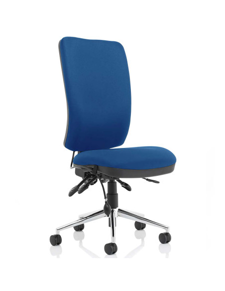 Chiro High Back Task Operators Office Chair Blue No Arms OP000246 - pic 32295 | FastDaddyshop