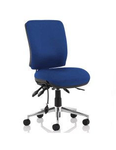 Chiro Medium Back Task Operators Office Chair Blue No Arms OP000248