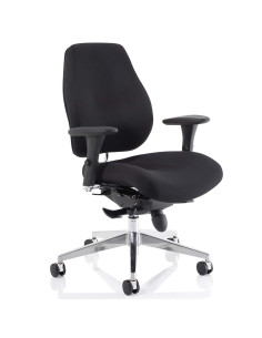 Chiro Plus Ergo Posture Office Chair Black With Arms PO000001